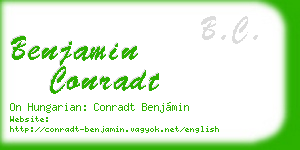 benjamin conradt business card