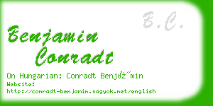benjamin conradt business card